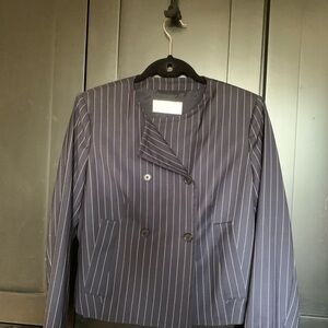Boss Navy Pinstripe Women's Jacket